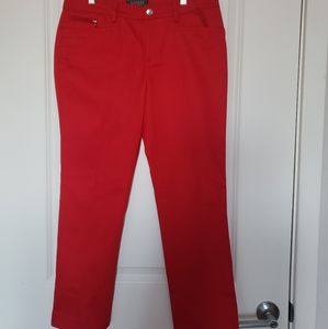 Ralph Lauren Red Cropped Petite Pants 8P